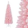 Costway 5/6/7/8 FT Artificial Pink Christmas Tree With 328/460/635/1000 Branch Tips Folding Metal Stand -Northlight Decor Sale GUEST cd2195ef 1129 4830 ae15 f36b14397f3a
