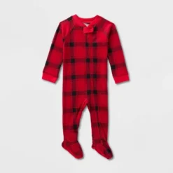 Baby Plaid Ribbed Holiday Matching Family Footed Pajama - Wondershop™ Red/Black -Northlight Decor Sale GUEST cded7c59 dec4 47ac ba7f b1674c4bdf76