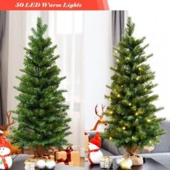 Costway 3Ft Pre-Lit Spruce Tabletop Christmas Tree Lights Timer -Northlight Decor Sale GUEST cfbb170a 9c24 4bef bb7c 73c21d3f0810