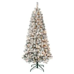National Tree Company First Traditions Pre-Lit Flocked Acacia Artificial Christmas Tree Clear Lights -Northlight Decor Sale GUEST d02e99c8 70cd 42a1 bf8c 1cef533fee2c