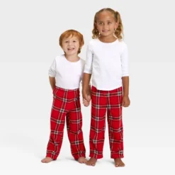 Toddler Plaid Microfleece Holiday Matching Family Pajama Pants - Wondershop™ Red -Northlight Decor Sale GUEST d322fb69 857b 43ed a7fb f6c4fe963120