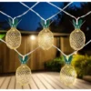 Northlight 10 B/O LED Warm White Gold Pineapple String Lights - 3' Clear Wire -Northlight Decor Sale GUEST d3b6dc6f a1fe 43b1 8553 b6c9c094a0e6