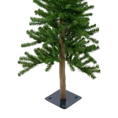 Northlight Slim Alpine Artificial Christmas Trees - 5'- Unlit - Set Of 3 5 Northlight Slim Alpine Artificial Christmas Trees - 5'- Unlit - Set Of 3 - Image 3