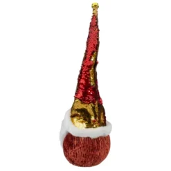 Northlight Santa Gnome Head With Sequined Jingle Bell Hat Christmas Decoration - 20" - Gold And Red -Northlight Decor Sale GUEST d43a5e0e f107 430f 8066 3c5546346460