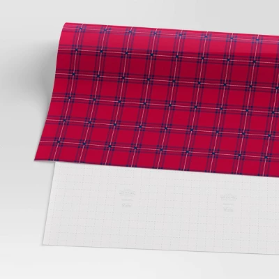 30” 25 Sq Ft Christmas Red And Blue Plaid - Wondershop™ 4 30” 25 Sq Ft Christmas Red And Blue Plaid - Wondershop™ - Image 2