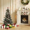 Pre-lit Artificial Christmas Tree W/Incandescent Warm White Lights,Snow Flocked Full Prelighted Xmas Tree Automatic Branch Tips,Foldable Stand -Northlight Decor Sale GUEST d544498f e4ac 4c22 9fd5 afd7c9ca8e41