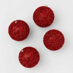 9pc Tinsel Ball Christmas Tree Ornament Set - Wondershop™ -Northlight Decor Sale GUEST d7c168b6 92bf 45f2 a593 e0eb158ecde3