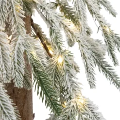 Northlight Pre-Lit Flocked Battery Operated Alpine Artificial Christmas Tree - 3' - Clear LED Lights 17 Northlight Pre-Lit Flocked Battery Operated Alpine Artificial Christmas Tree - 3' - Clear LED Lights -Northlight Decor Sale GUEST d7f705f2 d14e 423f 8cf1 b48013692b2f