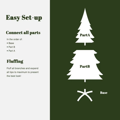 LuxenHome 6Ft Holiday Slim Artificial Pampas Grass Tree In Green 5 LuxenHome 6Ft Holiday Slim Artificial Pampas Grass Tree In Green - Image 3