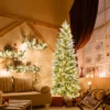 Costway 6/7.5/9 FT Flocked Christmas Tree With 671/913/1310 PE PVC Branch Tips 280/350/470 Warm White LED Lights -Northlight Decor Sale GUEST d85fd292 6f6e 4a39 b041 ff7a40432da0