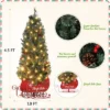 4.5ft Pre-Lit Artificial Spruce Christmas Tree With 85 Warm White LEDs & 8 Mode Timer-Xmas Tree With Sleigh Base For Entries/Entryway 2 4.5ft Pre-Lit Artificial Spruce Christmas Tree With 85 Warm White LEDs & 8 Mode Timer-Xmas Tree With Sleigh Base For Entries/Entryway -Northlight Decor Sale GUEST da9d8991 9a03 4be5 a4e6 6097d1b2e08a
