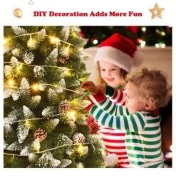 Costway 6ft Snow Flocked Unlit Pencil Christmas Tree Hinged Pine Cones -Northlight Decor Sale GUEST dc2c52b8 19b9 45ec 9e97 0f5b39fdd99c