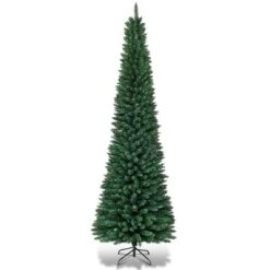 Costway 9FT Pencil Christmas Tree Slim Xmas Tree For Indoor Outdoor Decoration Green 14 Costway 9FT Pencil Christmas Tree Slim Xmas Tree For Indoor Outdoor Decoration Green -Northlight Decor Sale GUEST dd8fa406 c185 45fa 89a8 bd174b2535a3