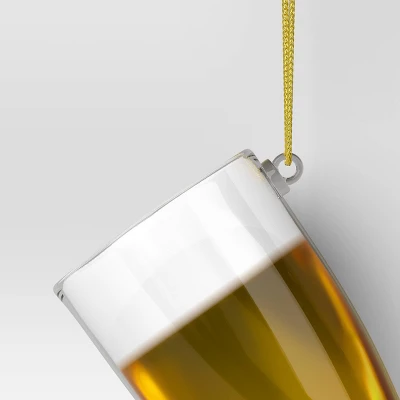 4" Christmas Glass Beer Ornament - Wondershop™ 4 4" Christmas Glass Beer Ornament - Wondershop™ - Image 2