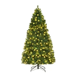 Costway 7Ft/7.5Ft/8Ft Pre-Lit PVC Christmas Tree Hinged 300/400/430 Lights -Northlight Decor Sale GUEST e476a4ca 87e7 4760 822c 7c3dfc84be47