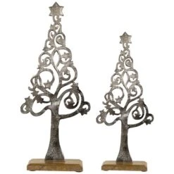 Northlight Starry Trees Metal Christmas Decorations - 18.5" - Silver - Set Of 2 -Northlight Decor Sale GUEST e4ff34d0 9bf2 4272 9e09 8132f695ea06