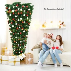Costway 7Ft Unlit Upside Down Artificial Christmas Tree With 1000 Branch Tips Holiday 15 Costway 7Ft Unlit Upside Down Artificial Christmas Tree With 1000 Branch Tips Holiday -Northlight Decor Sale GUEST e8543430 df2c 486f 8cf9 4cb278548261