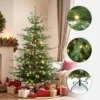 LuxenHome 6Ft Pre-Lit Artificial Fir Christmas Tree, Green Branches With Warm Lights & Metal Stand 1 LuxenHome 6Ft Pre-Lit Artificial Fir Christmas Tree, Green Branches With Warm Lights & Metal Stand -Northlight Decor Sale GUEST e87f1a48 21ec 4e59 8966 0205ec738c52