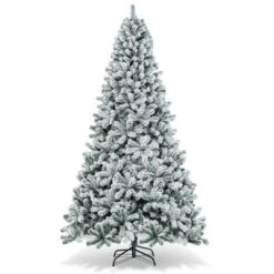 Costway 6/7.5/9 Ft Snow Flocked Hinged Artificial Christmas Tree Unlit Metal -Northlight Decor Sale GUEST e9f2a455 46c7 4cd7 ac85 c87f0f793fc3
