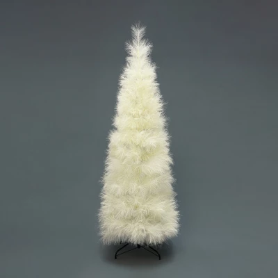 LuxenHome 6Ft Holiday Slim Artificial Pampas Grass Tree In Natural Ivory Beige 9 LuxenHome 6Ft Holiday Slim Artificial Pampas Grass Tree In Natural Ivory Beige - Image 7