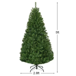 Costway 5Ft Pre-Lit Artificial Christmas Tree Hinged 150 LED Lights -Northlight Decor Sale GUEST ed14492c 6933 453d 96b0 014ea4753897
