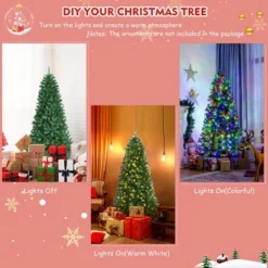 Costway 6ft Pre-lit Hinged Christmas Tree W/ Remote Control & 9 Lighting Modes -Northlight Decor Sale GUEST ef15171e 3593 40bf 9188 b2d077e3a61c