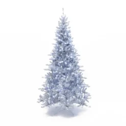 LuxenHome 7.5Ft Silver Christmas Tree With Cool White Lights, Full Pre-Lit Indoor/Outdoor Decor -Northlight Decor Sale GUEST efd7de82 b371 4fa5 80c1 eda83ff1eb1a