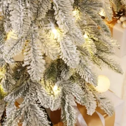 LuxenHome 3-Piece Flocked Artificial Tree Set With Lights And Metal Stand Green 21 LuxenHome 3-Piece Flocked Artificial Tree Set With Lights And Metal Stand Green -Northlight Decor Sale GUEST f0396e15 8dac 4375 8241 2d4676866175