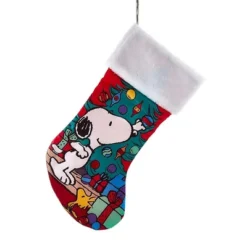 Kurt Adler Snoopy Christmas Tree Stocking, 19in