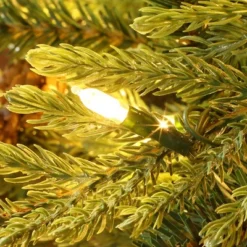 LuxenHome 4.5Ft Pre-Lit Artificial Pine Christmas Tree With Pinecones And Black Urn Planter Pot Green -Northlight Decor Sale GUEST f497f3e9 6001 4517 9d93 f3e38c7aaa9f