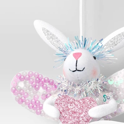 4.5" Christmas Pink Bunny With Wings Ornament - Wondershop™ 4 4.5" Christmas Pink Bunny With Wings Ornament - Wondershop™ - Image 2