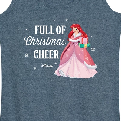 Women's - Disney - Full Of Christmas Cheer Ariel Graphic Racerback Tank 3 Women's - Disney - Full Of Christmas Cheer Ariel Graphic Racerback Tank