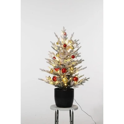 Acekool 3 Ft Pre-Lit Tree, Artificial Tree With Lighting, Compact Holiday Decoration For Home Or Office, Easy Assembly 4 Acekool 3 Ft Pre-Lit Tree, Artificial Tree With Lighting, Compact Holiday Decoration For Home Or Office, Easy Assembly - Image 2
