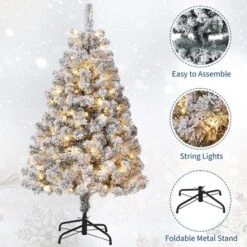 4.5/6/7.5/9/12FT Pre-Lit Artificial Christmas Tree With LEDs, PVC Branch Tips & Metal Stand - Easy Assembly Xmas Tree For Home Office Decor 23 4.5/6/7.5/9/12FT Pre-Lit Artificial Christmas Tree With LEDs, PVC Branch Tips & Metal Stand - Easy Assembly Xmas Tree For Home Office Decor -Northlight Decor Sale GUEST f9fdbaa7 4503 401e bfcf a39c97eb5c01