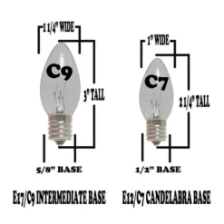 Novelty Lights 25 Feet Twinkle C7 Blue Christmas String Light Set, Vintage Holiday Hanging Light Set, Green Wire -Northlight Decor Sale GUEST fb31af27 5143 4c7e 830d e52c98c9575d