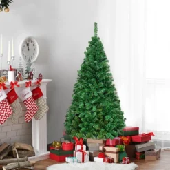 Costway 5Ft/6Ft/7Ft/8Ft Artificial PVC Christmas Tree W/Stand Holiday Season Indoor Outdoor Green -Northlight Decor Sale GUEST fb7bbb57 c9a5 47f4 9819 fe6f1136e53a