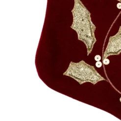 Northlight 20.5-Inch Velvet Gold And Maroon Etched Cuff Christmas Stocking -Northlight Decor Sale GUEST fd34b9bf 53db 45a9 ad37 28e8d0abc02c