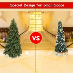 Costway 9FT Pencil Christmas Tree Slim Xmas Tree For Indoor Outdoor Decoration Green 17 Costway 9FT Pencil Christmas Tree Slim Xmas Tree For Indoor Outdoor Decoration Green -Northlight Decor Sale GUEST fe96bded 5bb9 4b72 81ea 3c0bb70403b9